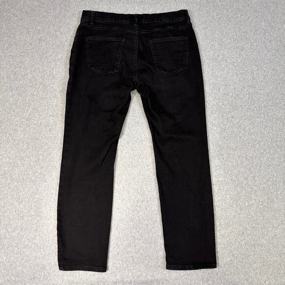 Sun+Stone Slim-Fit Jeans Men's 32W 30L Black Skinny Ankle Mid Rise WPL8046 Work - Picture 3 of 8